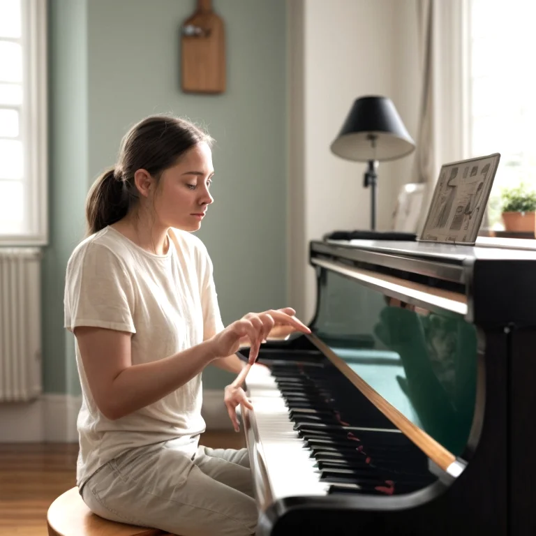 Sesión de producción musical con instrumentos andinos y equipo electrónico